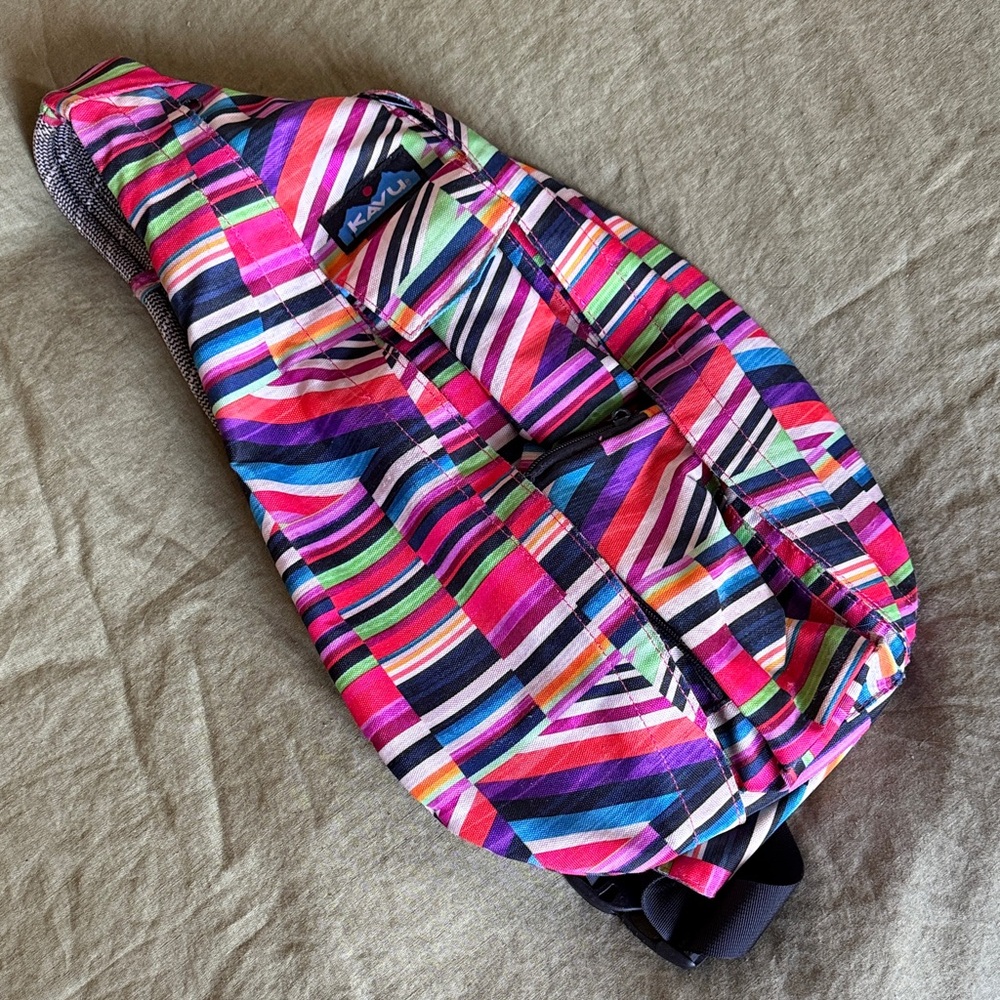 Kavu Multicolor Striped Sling Bag